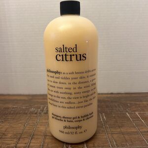New Philosophy Salted Citrus Shampoo Shower Gel Bubble Bath 32 oz Sealed